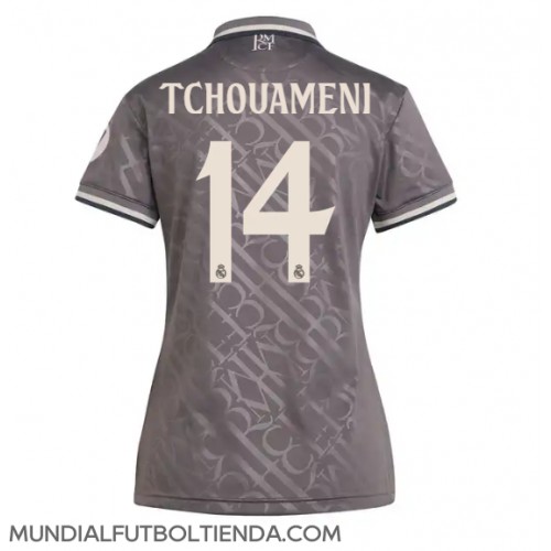 Camiseta Real Madrid Aurelien Tchouameni #14 Tercera Equipación Replica 2024-25 para mujer mangas cortas